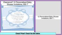 Reports Reviews 12 Personalised Baby Shower Invitations; BSI 7