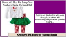 Discount Mud Pie Baby-Girls Newborn Santa Pettiskirt Set