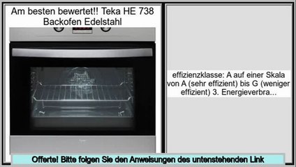 Daily Deal Teka HE 738 Backofen Edelstahl