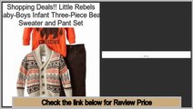 Consumer Reports Little Rebels Baby-Boys Infant Three-Piece Bear Sweater and Pant Set