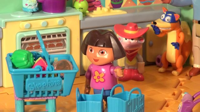 Shopkins Scavenger Hunt with Dora The Explorer and Swiper no swiping