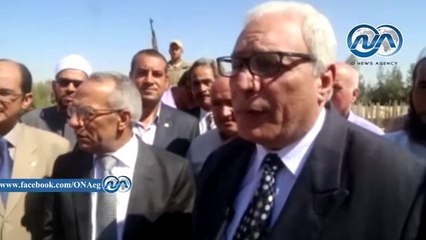 رئيس جامعة الأزهر ومحافظ شمال شيناء يضعا حجر الأساس لكلية البنات بالعريش