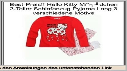 Online Shopping Hello Kitty M�dchen 2-Teiler Schlafanzug Pyjama Lang 3 verschiedene Motive
