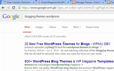 Free Basic Course of WordPress Tutorial in urdu Chapter five theme