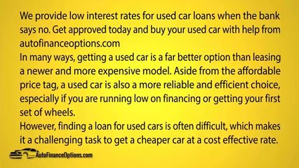 We Help You Qualify For the Best Used Car Loan Possible