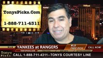 MLB Odds Texas Rangers vs. New York Yankees Pick Prediction Preview 7-30-2014