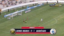 El gol del: Leones Negros vs Querétaro (0 - 1)
