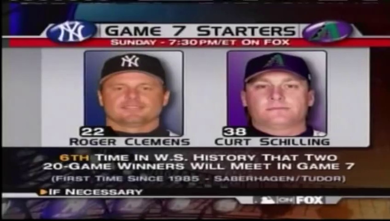 MLB 2001 World Series G5 - New York Yankees vs Arizona Diamondbacks