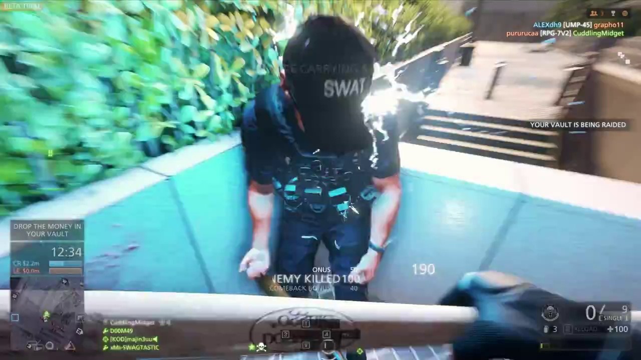 Battlefield Hardline Funny Moments - BFH Shenanigans, Zip line fail, Tazer Troll, Epic Fails!.