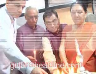 Anandiben Patel inaugurates office for MPs Paresh Rawal and Kirit Solanki
