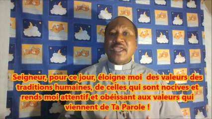 MATINALE DE PRIERE DU 29 JUILLET 2014