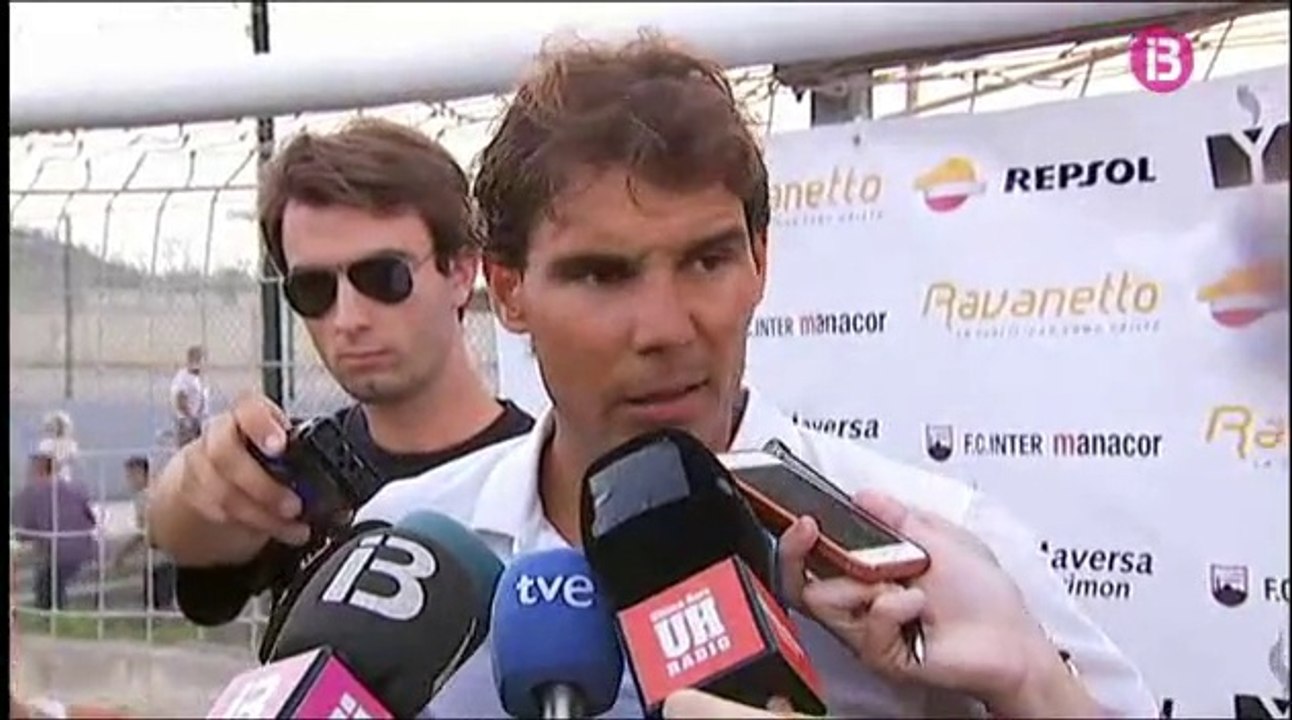 Rafael Nadal during the 4th edition of "Rafael Nadal Trophy" in Manacor, July 28, 2014