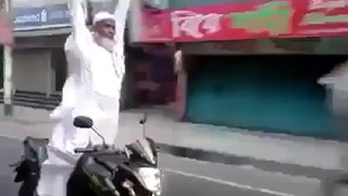 Old Man Bike Stunt