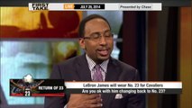 LeBron James Shouldn't Wear #23 in Cleveland - ESPN First Take.