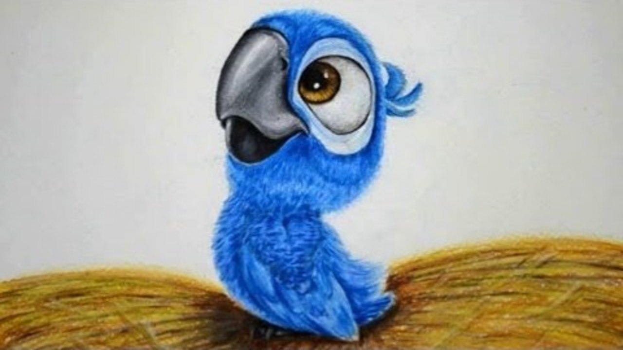 CÓMO DIBUJAR A BLU DE RIO/ HOW TO DRAW LITTLE BLU FROM RIO