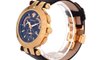 Versace Men's 23C80D008 S009 V-Race 18k Rose-Gold Plated Stainless Steel and Black Leather Watch