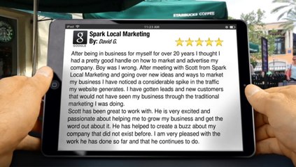 SEO | Online Marketing Review for Spark Local Marketing in Greenville, SC        Incredible         Five Star Review by David G.