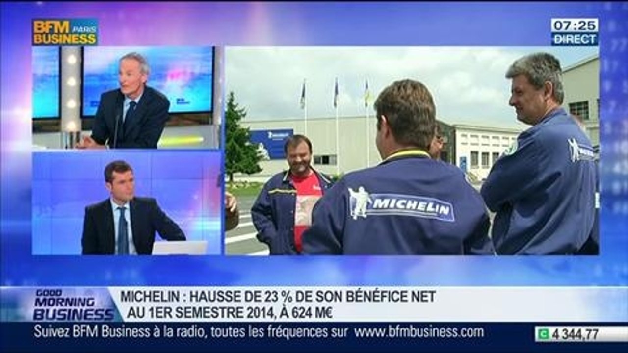 Michelin: hausse de 23% de son bénéfice net au 1er semestre 2014, Jean Dominique Senard dans GMB – 29/07
