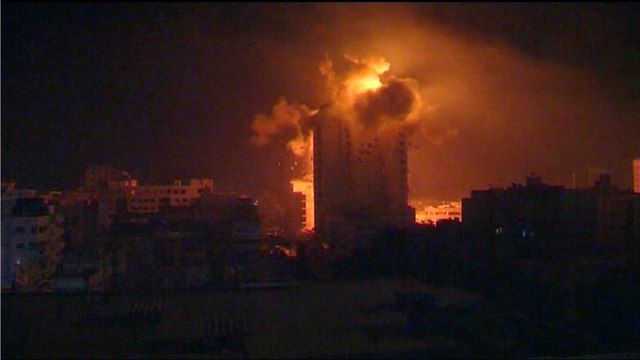 Les locaux des médias du Hamas visés par des missiles israéliens