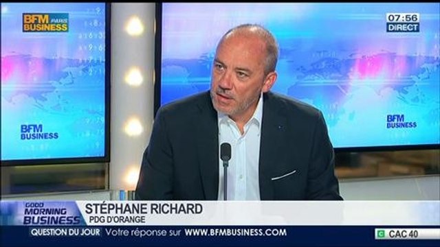 Orange: résultats semestriels conformes aux attentes, Stéphane Richard dans GMB – 29/07