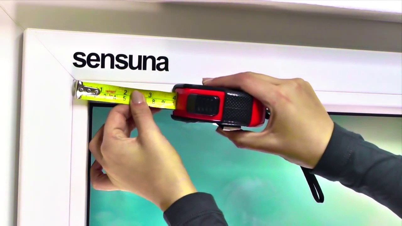 sensuna® PLISSEE - Messanleitung für Glasleisten-Montage