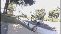 Handrail Crash Straight To The Nose - BMX