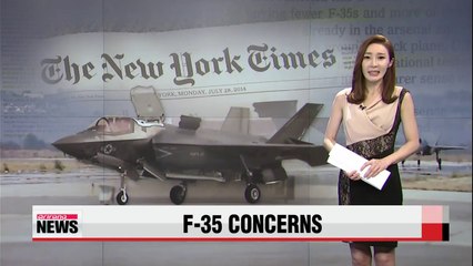 Download Video: New York Times editorial raises concerns about F-35's performance, safety