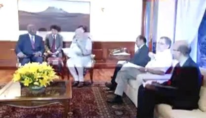 Foreign Minister of Uganda calls on Prime Miniter Narendra Modi