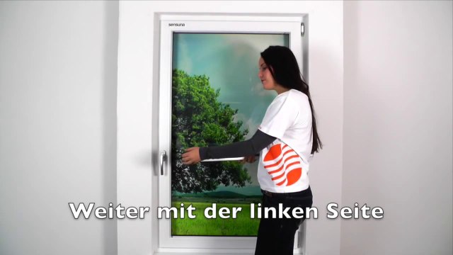 sensuna® Plissee - Montage mit Kantenträgern