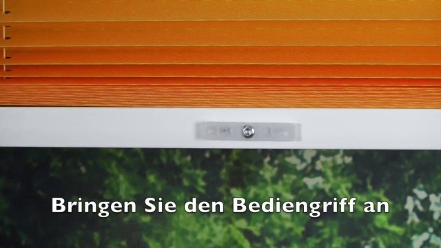 sensuna® Plissee - Montage mit Stick&Fix front