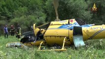 Rieti - Incidente occorso ad un elicottero (27.07.14)