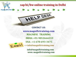 SAP BI/BW 7.3 Online Training Tutorials In Australia