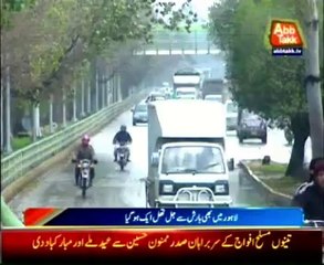 Different cities receive rain, partly cloudy weather in Lahore