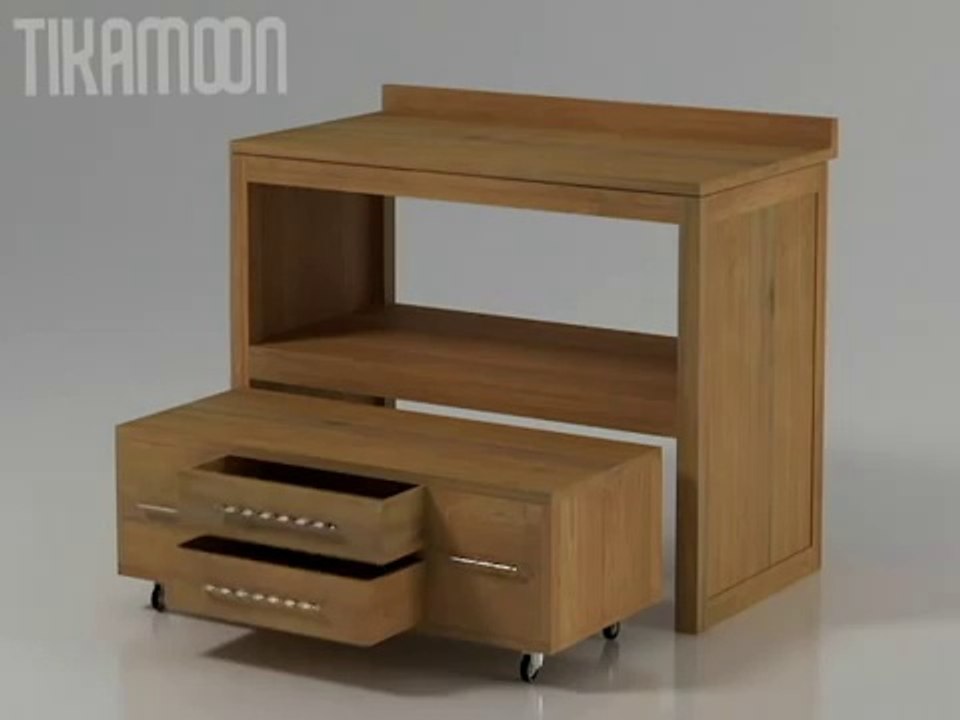 Meuble Tikamoon : meuble de salle de bain Layang solo