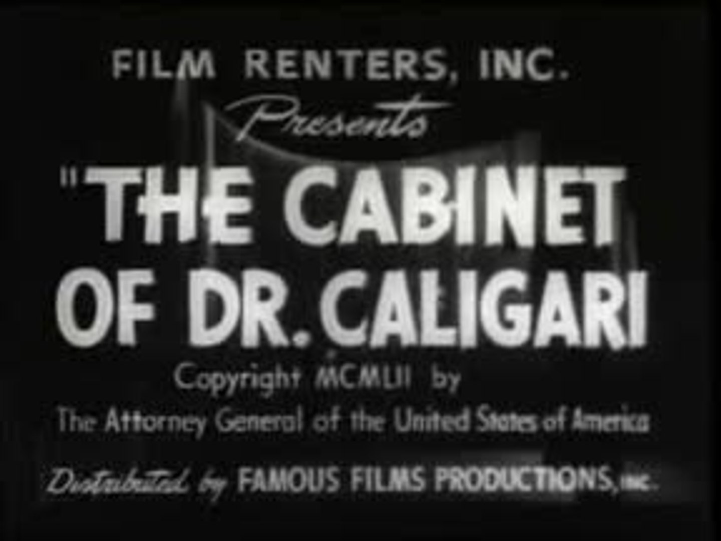 The Cabinet Of Dr Caligari 1920 Video Dailymotion