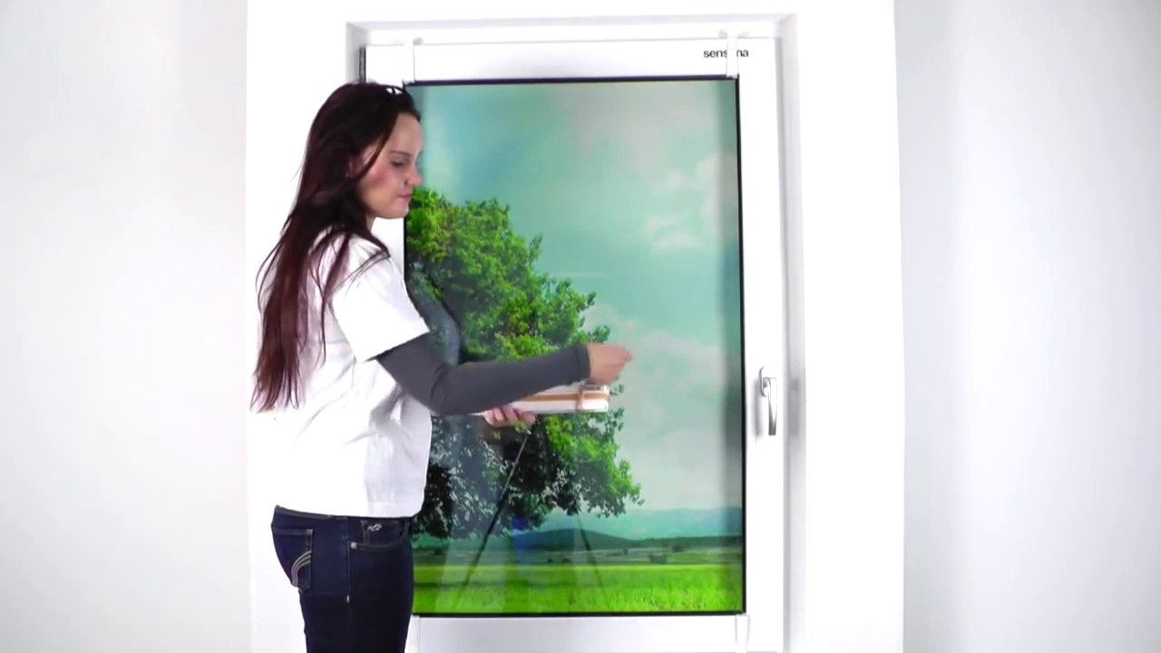 sensune ® Plissee - Montage mit dem Falzfix Klemmträger