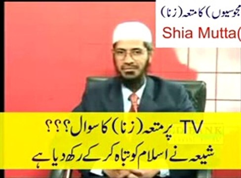shia mutta vs dr zakir naik and Dr shahid masood on tv
