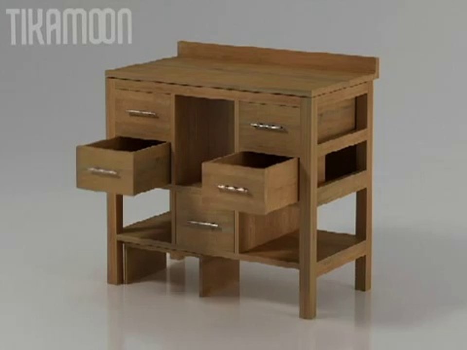 Meuble de salle de bain Galyno solo Tikamoon