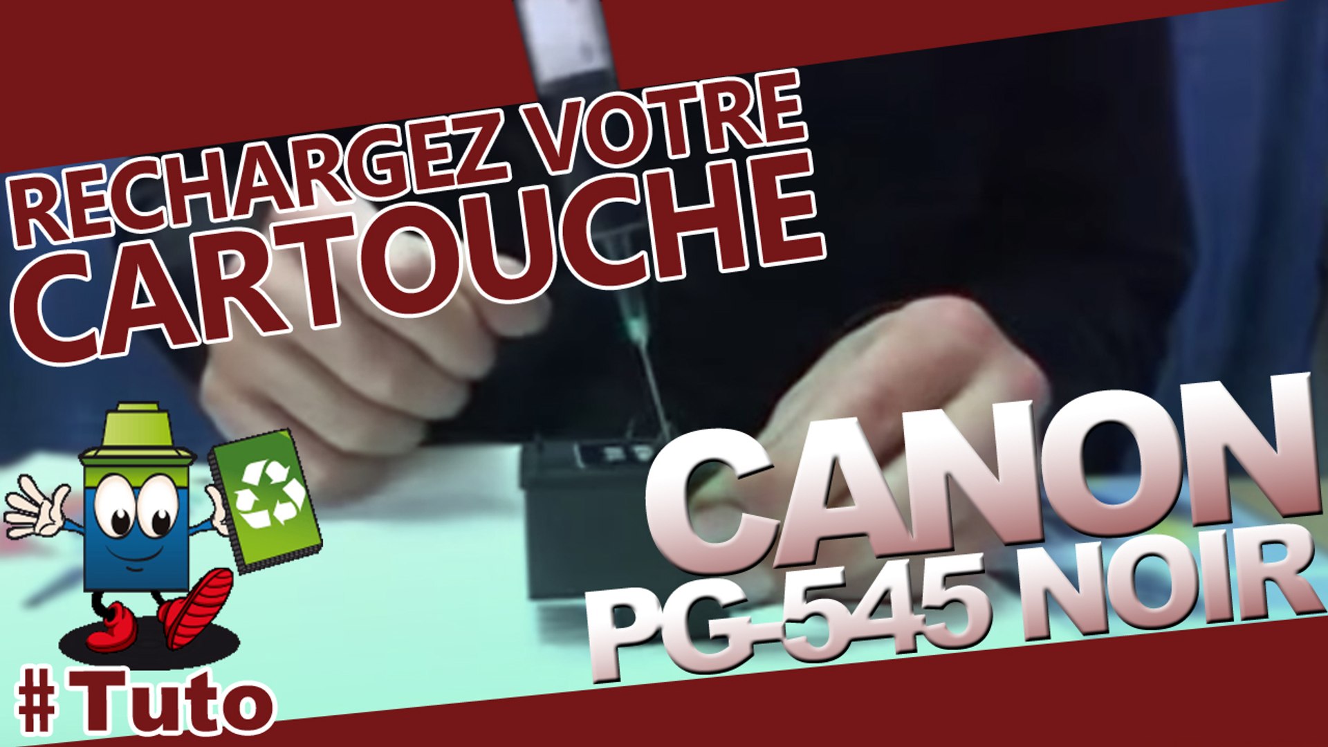 Comment recharger une cartouche d'encre Canon PG-545 - Vidéo Dailymotion