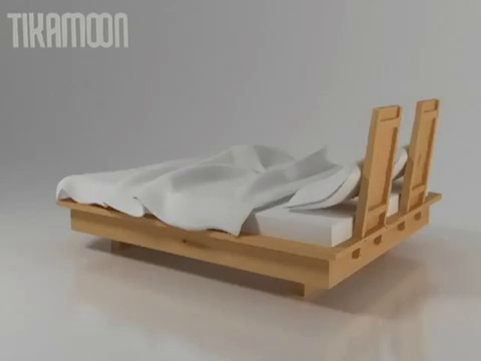 Lit en chêne 160x200 La Toma