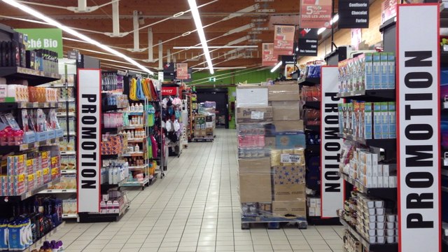 Coulisses d'un supermarché