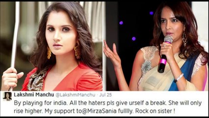 Manchu Laxmi Serious Comments On Sania Mirza Nativity..Exclusive