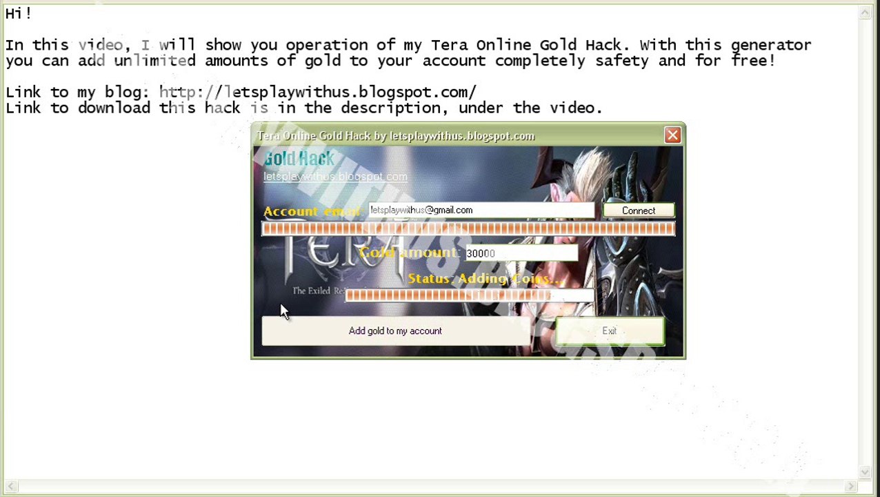 Tera Online Gold Hack