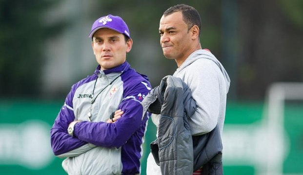 Cafu visita o Palmeiras e troca elogios com o técnico da Fiorentina