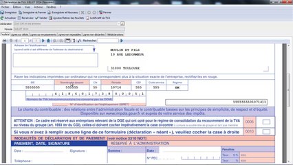 EBP Compta Practic 2014 :La déclaration de TVA