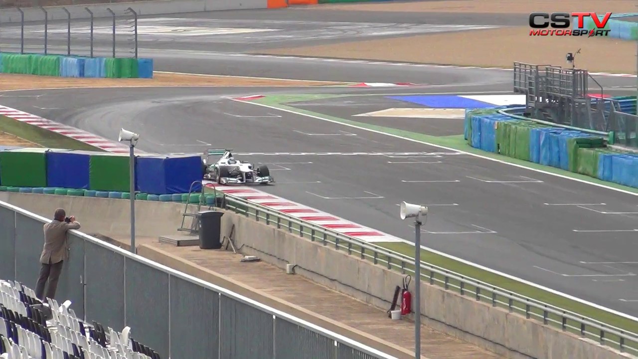 Tests F1 Mercedes / Sam Bird - Magny-Cours 2012 [HD 1080p]
