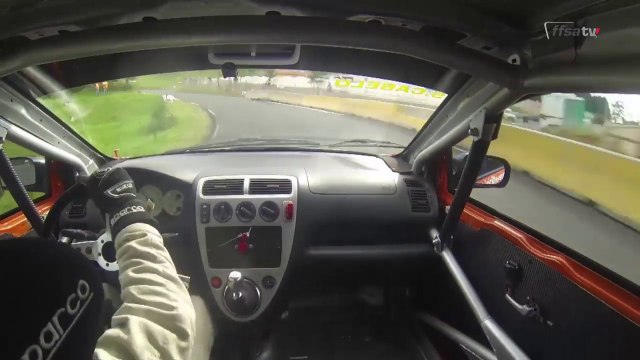 Steve Cabelo dans la montée de la Course de Côte de Dunières