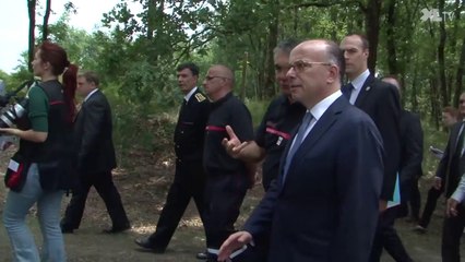 Le Ministre de l’intérieur, Bernard Cazeneuve, en visite dans les Landes