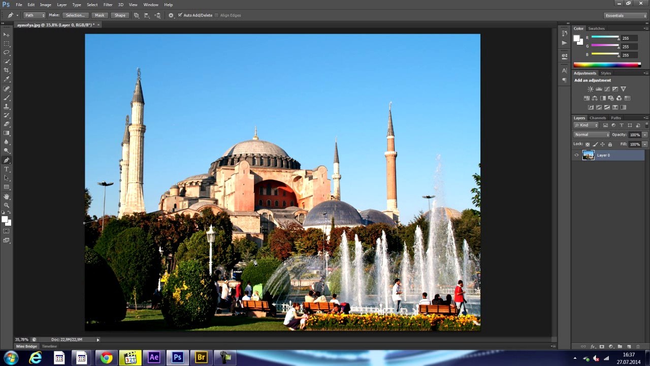 Photoshop ile croplama nasil yapilir?