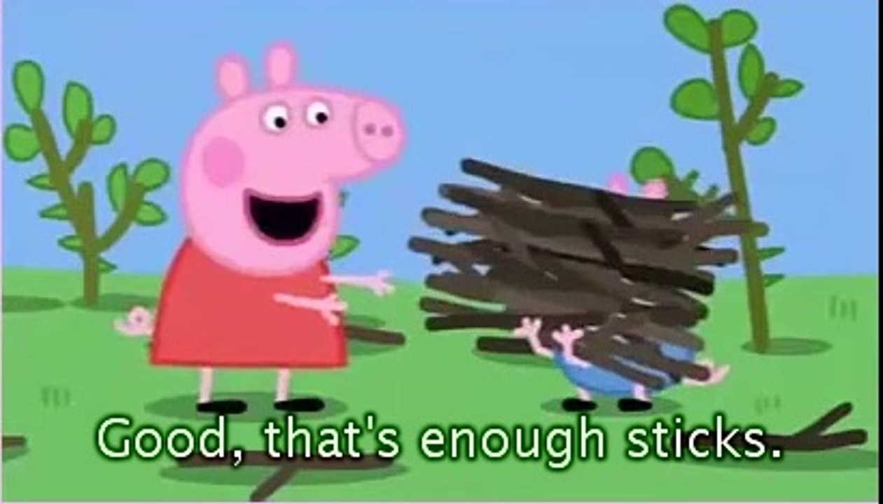 Peppa Pig Camping with subtitles